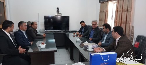 دیدار فرماندار گمیشان بارئیس دادگستری ودادستان