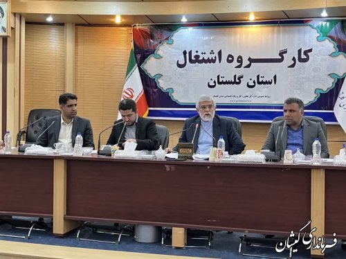 حضور فرماندارگمیشان در جلسه کارگروه اشتغال استان