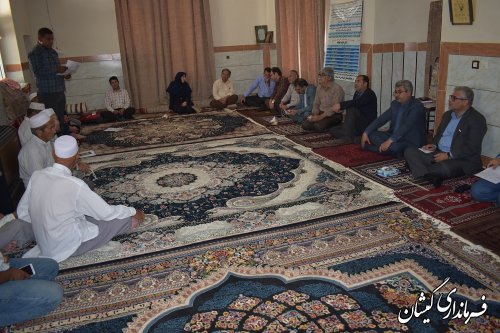 برگزاری میز خدمت در روستای قرمسه شهرستان گمیشان