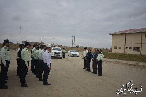 حضور فرماندار گمیشان در در رزمایش نیروی انتظامی