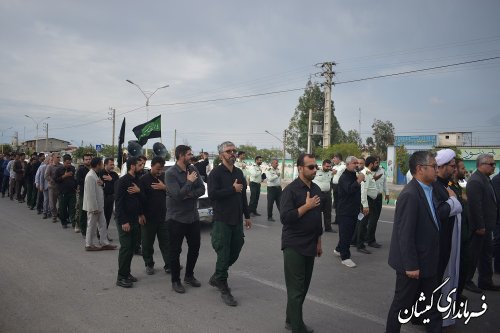 مراسم دسته روی و عزاداری محرم با حضور فرماندار در شهرستان گمیشان برگزار شد. 