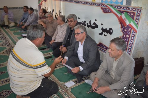 برگزاری میزخدمت در روستای گامیشلی شهرستان گمیشان