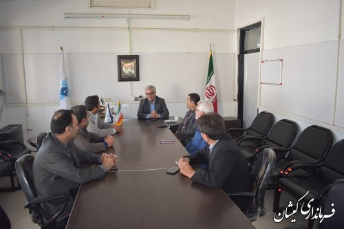 دیدار فرماندار گمیشان با رئیس و کارکنان دانشگاه آزاد اسلامی شهرستان