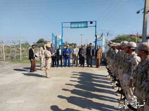 بازدید فرماندار گمیشان از پاسگاه مرزی دریایی