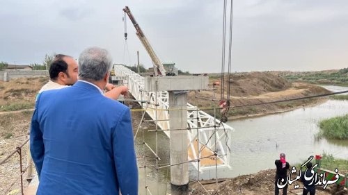 پل قدیمی روستای قرنجیک خواجه خان تعویض شد