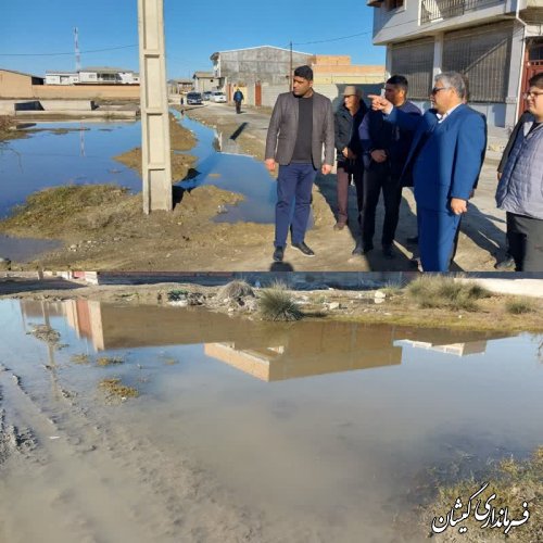 بازدید میدانی فرماندار گمیشان از روستا خواجه نفس 