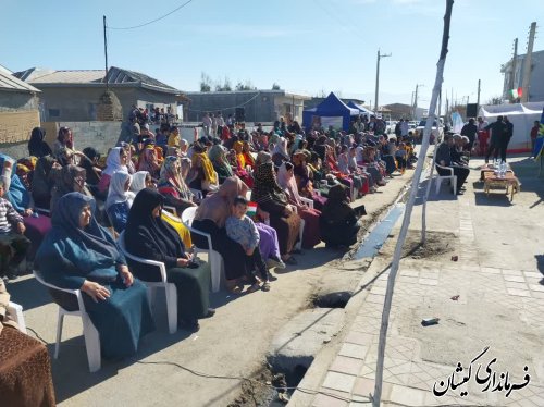 برگزاری جشن انقلاب در روستای قره کیله شهرستان گمیشان