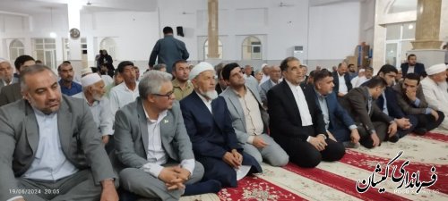 حضور فرماندار گمیشان در دیدار مردمی رئیس کل دادگستری استان گلستان 