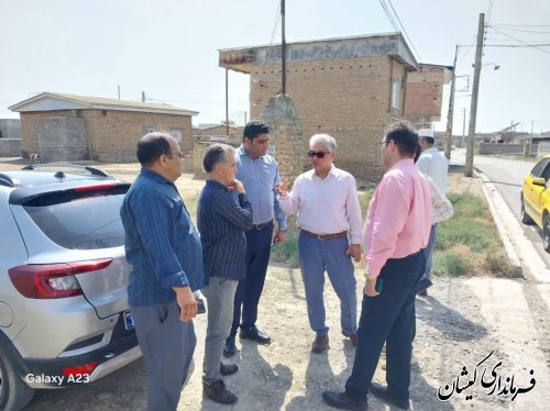  بازدید فرماندار گمیشان از نحوه آبرسانی به روستای مرزی قلعه جیق بزرگ 