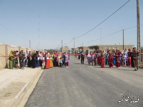 فاز اول طرح هادی روستای سلطانعلی گنبد کاووس به بهره برداری رسید