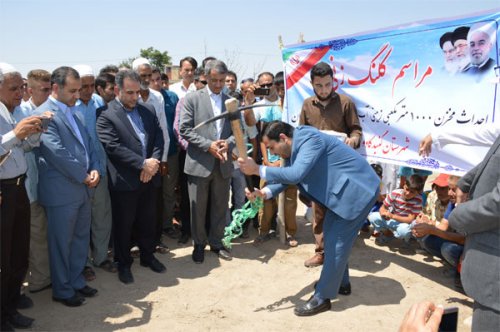 عملیات احداث مخزن یک هزار متر مکعبی آب شرب روستای حاجی قوشان آغاز شد