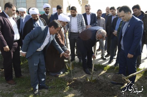 غرس نهال در روز درختکاری در دانشگاه گنبدکاووس انجام شد