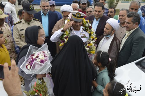 مراسم استقبال از ناوسروان مهرشاد موسوی فرد